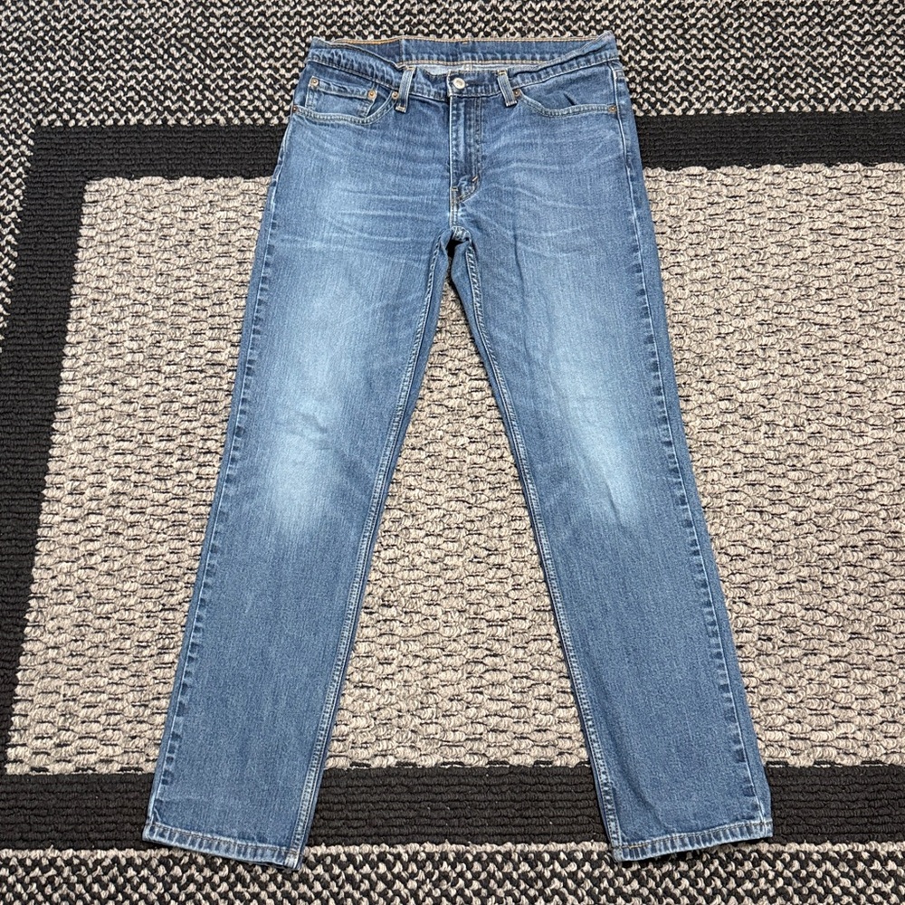 Levi's 511 Denim Jeans 2 Lot Men’s Sz 32 Classic Casual Straight Leg Preppy - Picture 3 of 12